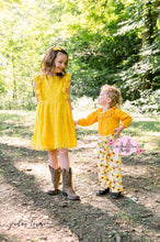 Load image into Gallery viewer, Marigold Lace Pom Pom Dress