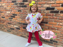 Load image into Gallery viewer, Doodle School 2.0 Peplum Set