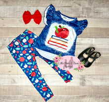 Load image into Gallery viewer, Apple Print with Bleached Legging Set