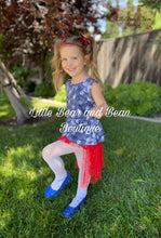 Load image into Gallery viewer, Red Tulle Sparkle Stars Bummie Set