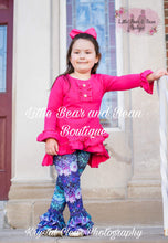 Load image into Gallery viewer, Jewel Tone Zinnia Ruffle Tunic Belle Set