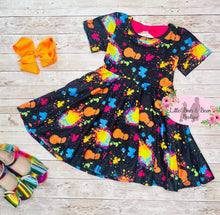 Load image into Gallery viewer, Kyra's Art Bow Back Twirl Dress