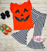 Load image into Gallery viewer, Pumpkin Stripe Belle Set