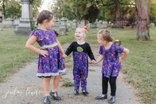 Load image into Gallery viewer, Purple Spooky Boo Bash Peplum Set