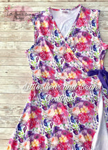 Load image into Gallery viewer, Ladies Summer Bouquet Sleeveless Wrap Dress
