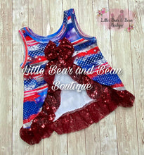 Load image into Gallery viewer, American Paint Stroke Swing Top Bummie Set