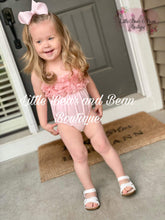 Load image into Gallery viewer, Blush Pink Flower Swimsuit