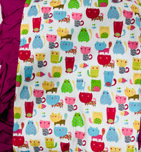 Load image into Gallery viewer, Patchwork Cat Minky Blanket 64X74
