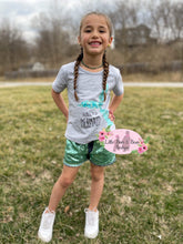 Load image into Gallery viewer, Mermaid Denim Short Set