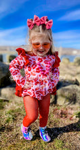 Load image into Gallery viewer, Kisses Ruffle Butt Romper