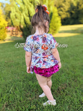 Load image into Gallery viewer, Fall Harvest Floral Velvet Bummie Set