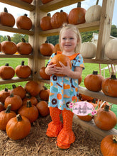 Load image into Gallery viewer, Fall Sweet Treats Peter Pan Collar Triple Ruffle Belle Set