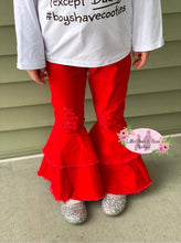 Load image into Gallery viewer, Red Distressed Double Wide Belles