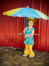 Load image into Gallery viewer, Singing in the Rain Ruffle Swing Top Set