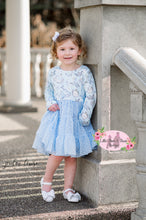 Load image into Gallery viewer, Glass Slipper Long Sleeve Dress - Swiss Dot Bottom