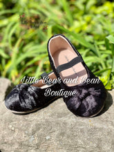 Load image into Gallery viewer, Black Knot Ballerina Shoes