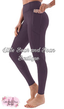 Load image into Gallery viewer, Ladies Athletic Leggings -Navy