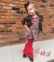 Load image into Gallery viewer, Red Distressed Double Wide Belles