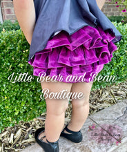 Load image into Gallery viewer, Sister Witches Peplum and Velvet Bummie Set