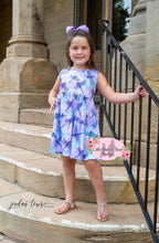 Load image into Gallery viewer, Mommy & Me Watercolor Dragon Fly Sleeveless Child Dress