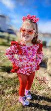 Load image into Gallery viewer, Kisses Ruffle Butt Romper