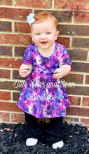 Load image into Gallery viewer, Purple Splatter Peplum Top