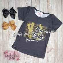 Load image into Gallery viewer, Frankie's Fight Go Gold Childhood Cancer Child Shirt