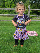 Load image into Gallery viewer, Size 6/7- Princess Halloween Skirted Leggings Set