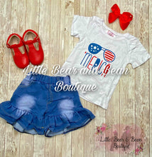 Load image into Gallery viewer, 'Merica Ruffle Denim Short Set
