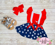 Load image into Gallery viewer, Stars Skirted Romper