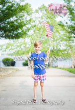 Load image into Gallery viewer, Patriotic Plaid Short Set