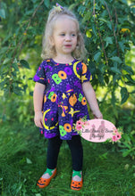 Load image into Gallery viewer, Little Halloween Boo Cat Peplum Set
