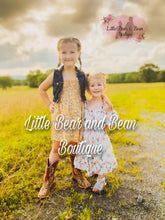 Load image into Gallery viewer, Peach Daisy Chiffon Dress