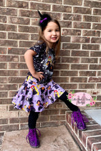 Load image into Gallery viewer, Size 6/7- Princess Halloween Skirted Leggings Set