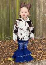 Load image into Gallery viewer, Cute denim bell-bottoms for girls