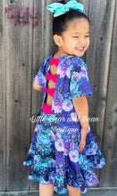 Load image into Gallery viewer, Jewel Tone Zinnia Bow Back Dress