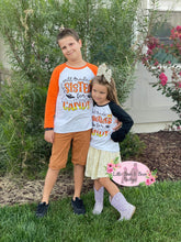 Load image into Gallery viewer, Will Trade Brother For Candy Ruffle Shirt