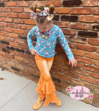Load image into Gallery viewer, Double Wide Denim Belles- Orange