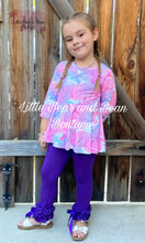 Load image into Gallery viewer, Colorful Fall Foliage Peplum Ruffle Belle Leggings