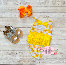 Load image into Gallery viewer, Rubber Duckie Ruffle Swimsuit