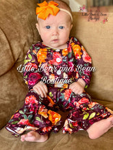 Load image into Gallery viewer, Plum Floral Belle Romper