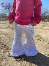 Load image into Gallery viewer, White Velvet Sequin Belles