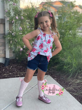 Load image into Gallery viewer, Summer Roses Denim Shorts Set