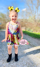 Load image into Gallery viewer, Neon Leopard Lace Romper