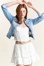 Load image into Gallery viewer, Enjean Classic Destructed Denim Jacket

