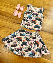 Load image into Gallery viewer, Princess &amp; Cars 2 Piece Athletic Skort Set

