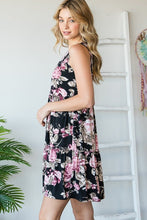 Load image into Gallery viewer, Heimish Plus Size Round Neck Floral Print Dress with Ruffles
