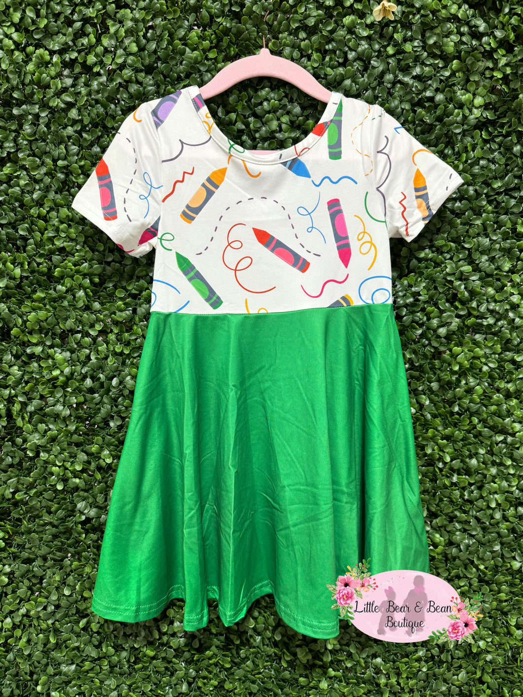 Green Crayon Dress