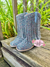 Load image into Gallery viewer, Double Fringe Cowgirl Boots Confetti
