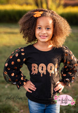 Load image into Gallery viewer, Boo! Long Sleeve Poof Sleeve Shirt
